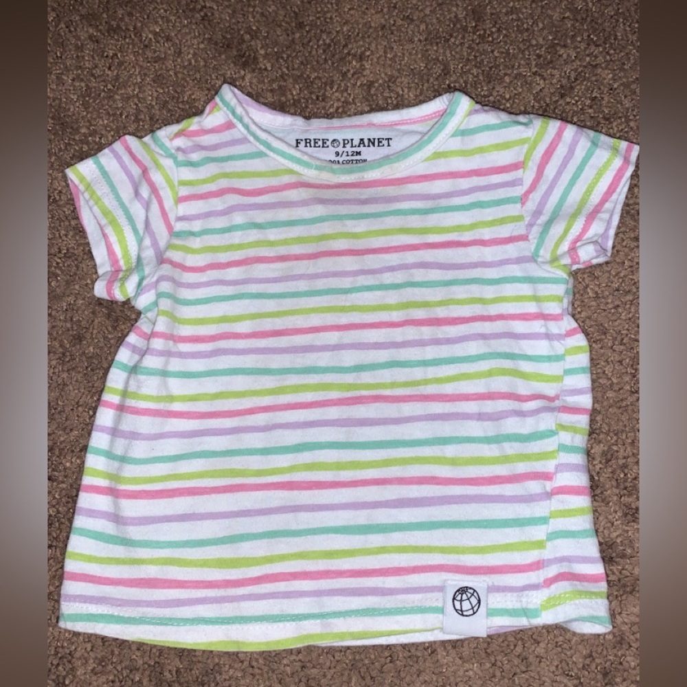 Free Planet 9–12 month shirt.